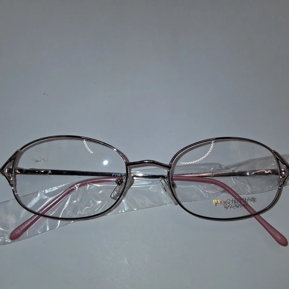 Capri Peachtree PT58 COFFEE 53-18-140 SILVER/PINK Eyeglasses Frames ONLY